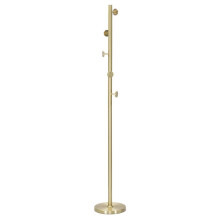 Appendiabiti in metallo dorato con 5 ganci Ø cm 30x185