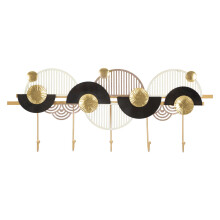 Appendiabiti in metallo multicolore con 5 ganci cm 73x6,5x30