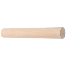 Beige träkavel för deg, lera och fondant