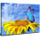 Tableau sur toile Tournesol Papillon 30 x 40 cm 1