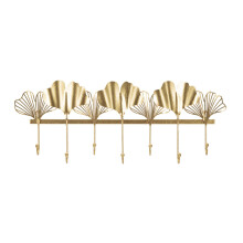 Appendiabiti in metallo dorato con 7 ganci cm 66,2x6x26,3
