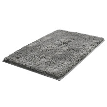 Tapete de banho antiderrapante em microfibra felpuda, 50 x 75 cm (20 x 30 polegadas)