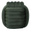 Pouf intrecciato in velluto verde cm 45x45x45 1