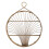 Bacheca da parete in rattan marrone cm 60,5x10,5x76 1
