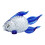 Décors de poisson en cristal élégants 87Mm pour la-Bleu. 1