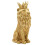Statua in resina dorata cm 30x42x74 1