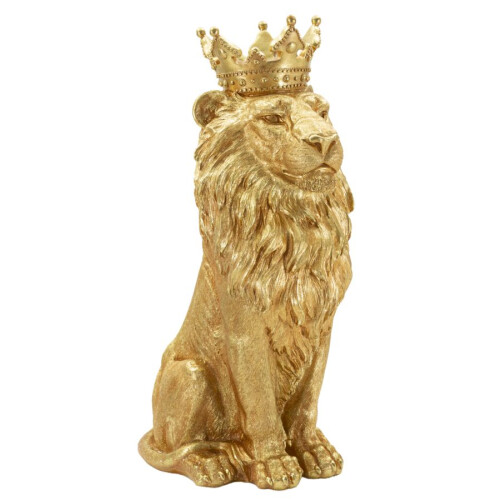 Statua in resina dorata cm 30x42x74