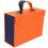Orange Paper Gift Box with Handle, 18 x 13 x 6.5 cm 1