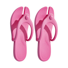 Foldable Flip Flops Walking Sandals with Nonslip-Rosy Red M