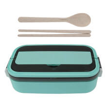Bento-Box aus Edelstahl mit Trennwand – Mintgrün
