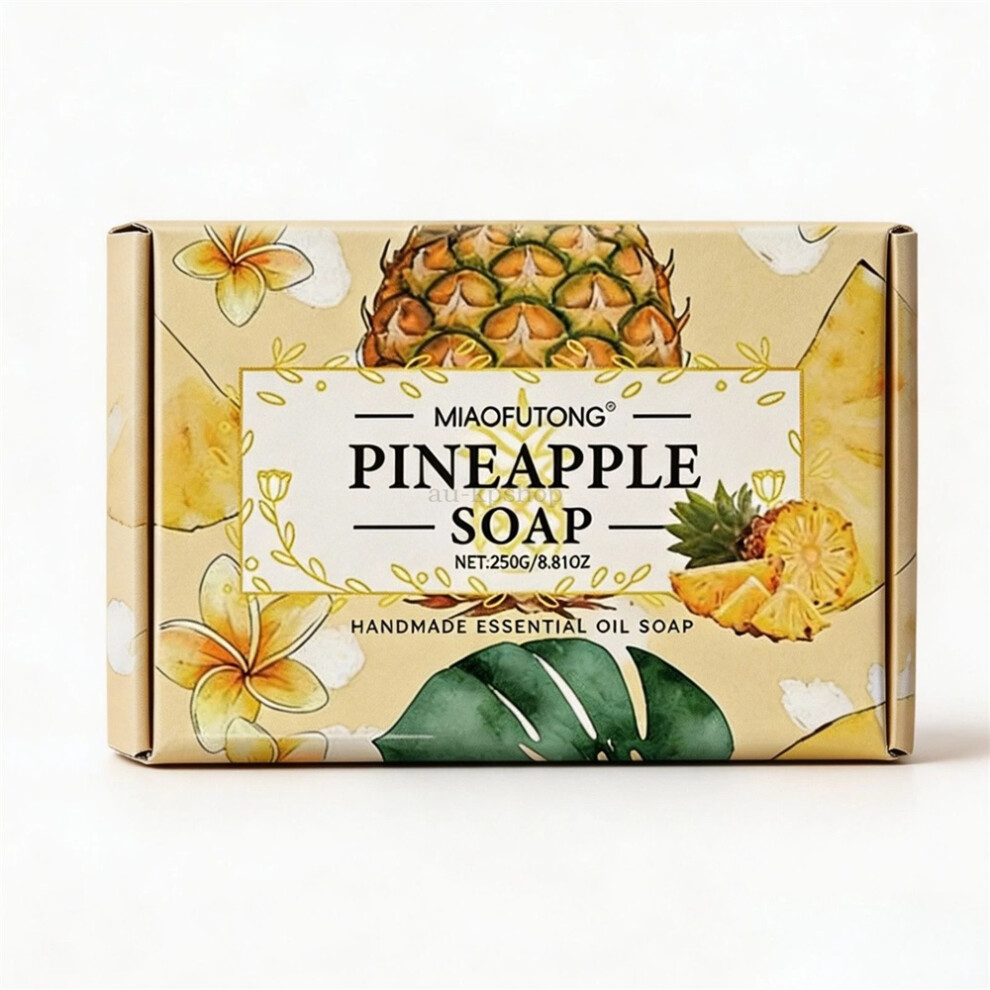 (Pineapple) Gentle Fruit Essential Oil Soap Bar 250g Long Lasting Fragrance Skin Clean