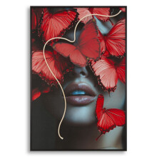Dipinto su tela con led cm 60x3,5x90