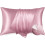 Satijnen kussensloop met rits, 2 stuks, kingsize, roze 1