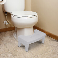 Repose-pieds ergonomique pour toilettes, 17 cm (6,7 pouces), antidérapant, 150 kg (330 lb)