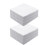 Carrés de coton blanc, 100 pièces, matériaux en microfibre de 1