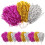 Guld PET Cheerleading Pompoms 12 stk. 1
