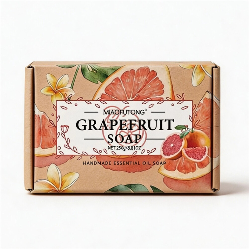 (Grapefruit) Gentle Fruit Essential Oil Soap Bar 250g Long Lasting Fragrance Skin Clean