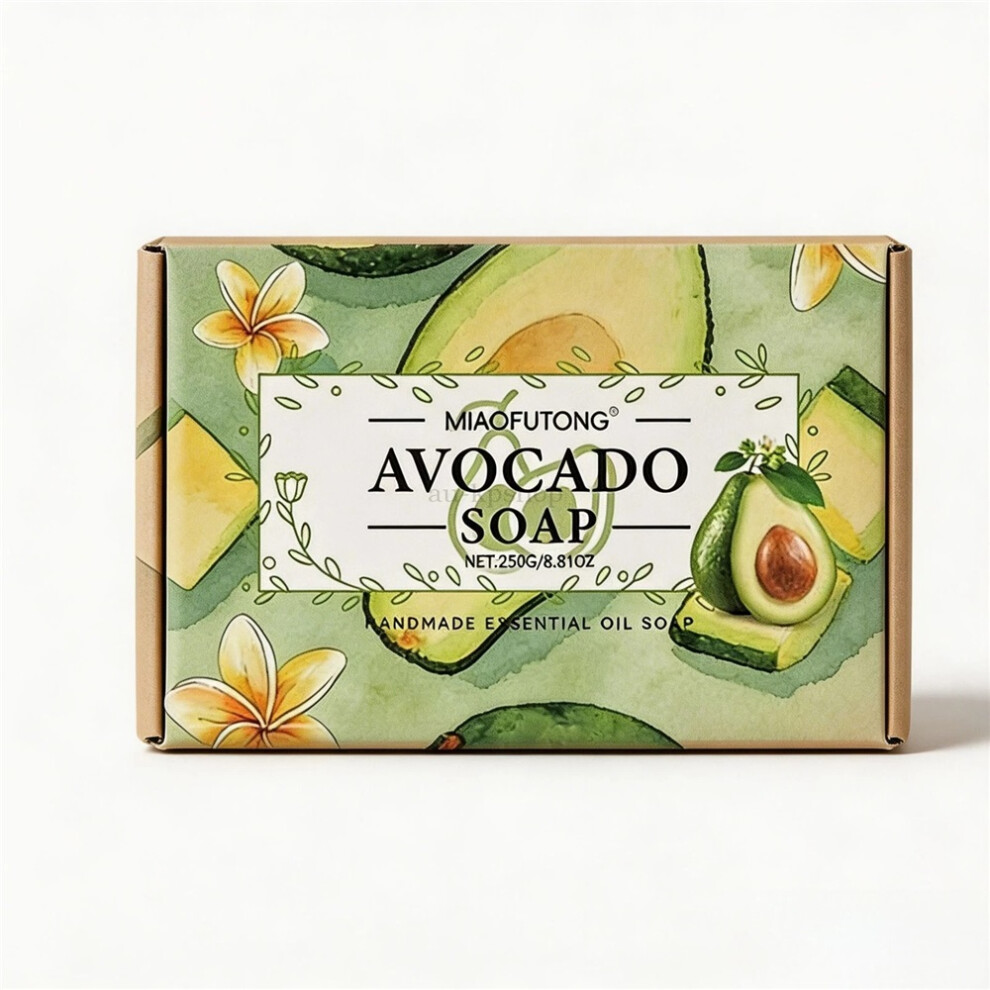 (Avocado) Gentle Fruit Essential Oil Soap Bar 250g Long Lasting Fragrance Skin Clean