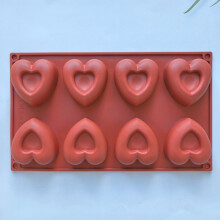 Múnla Seacláide Silicone Croí 8 gCuas Dearg