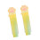 2Pcs Kitten Eraser Sliding Action Retractable Rubber-Yellow 1