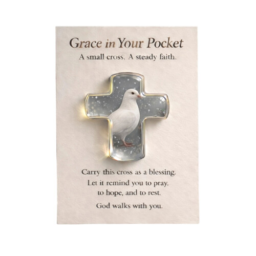 Opbeurende Pocket Hug Tokens Angeled Crosses Decoratie-C