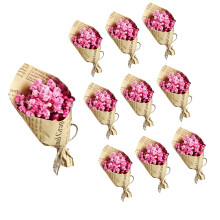 4 Inch Tall Dehydrated Flower Group With active dyes For-Pink