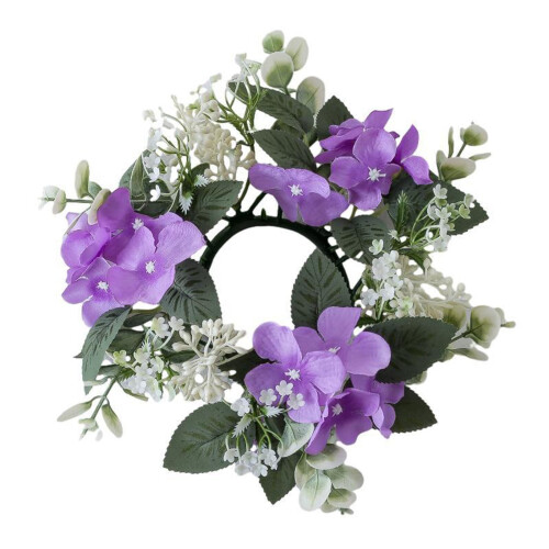 Artificial Rose Candle Ring Wreath 25 cm