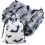 50 bolsas blancas con cordón y estampado de murciélagos 1