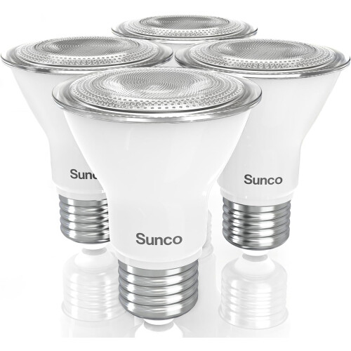 PAR20 LED Bulb Dimmable 7W 2700K E26 4 Pack