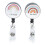 Uitschuifbare badgehouder – ABS, 8,5 cm, 2 stuks 5