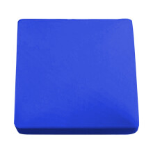 Vierkant rekbaar tafelkleed blauw 86x86 cm