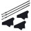 Kit de Limpeza para Flauta com Haste e Pano de Limpeza Black 1