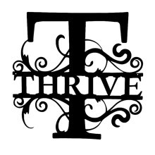 21-Letter Black Iron Wall Decor, 10" Initials Sign