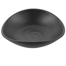 Snack-tallerken svart 17,3 15,6 5,2 cm