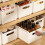 Retractable Pantry Storage Box - Milky White Beige, 1
