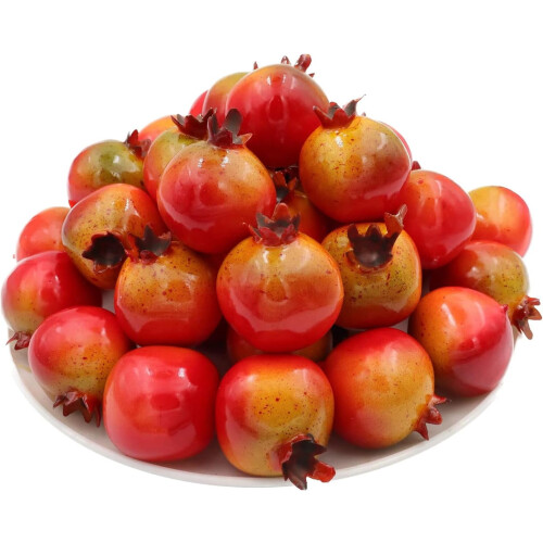 30pcs Lifelike Artificial Red Apples for Home and Party