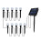 10-Pack RGB Solar Pathway Lights, Waterproof In-Ground LED 1
