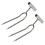 Premium Root Rakes Iron Handheld Cultivator With Two-2 pack 1
