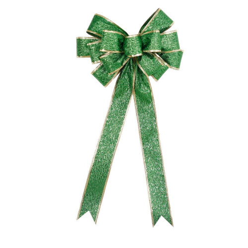 Laço de guirlanda verde com glitter para o Dia de São Patrício, 30 cm (12 polegadas)