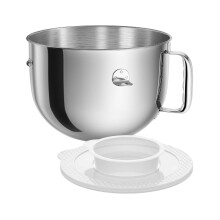 Rustfri stålskål med låg til 6QT standmixere