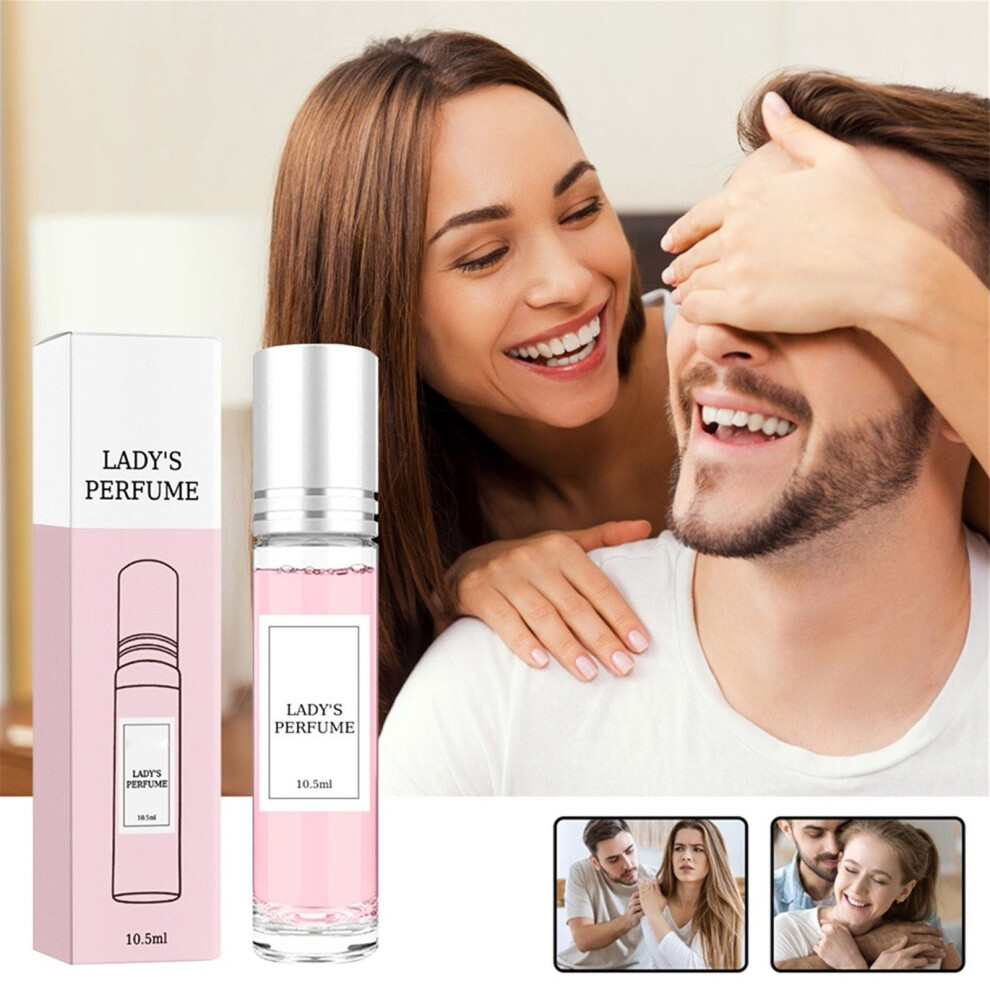 (Pink) Infused Oil Perfume Refreshing And Long Lasting Light Perfume Roll Perfume Party Perfume 10.5ml