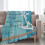 Nautical Anchor Plush Throw Blanket 80 x 60 in Blue 4