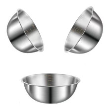Kitchen Essential Stainless Steel Mixing Bowls With Measurement