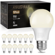 A19LED-pære 60 W tilsvarende 4000 K9 W