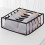 Foldable Mesh Underwear Storage Box – 6-Compartment 1