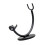 Convenient Manual Razors Stand in Unique Silver Finish-Black 1