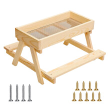 Traditional Style Bird Dining Board With Wide Perches For-A