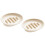 2PCS Modern Soap Dish With AntiSlip Base Water Drainage-Beige 1