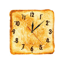 Horloge murale décorative créative sur le thème des Toasts,-30cm