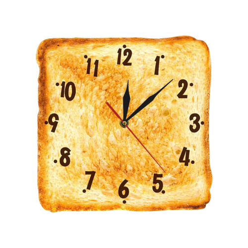Horloge murale décorative créative sur le thème des Toasts,-30cm